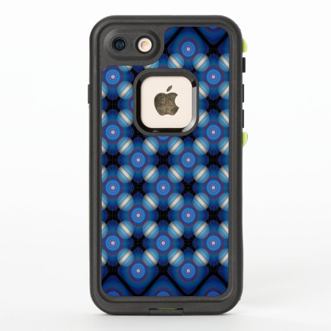 Blue Spacey Geometric LifeProof iPhone Case (Back)