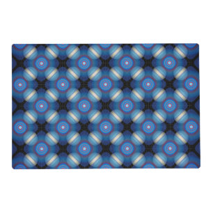 Blue Spacey Geometric Placemat