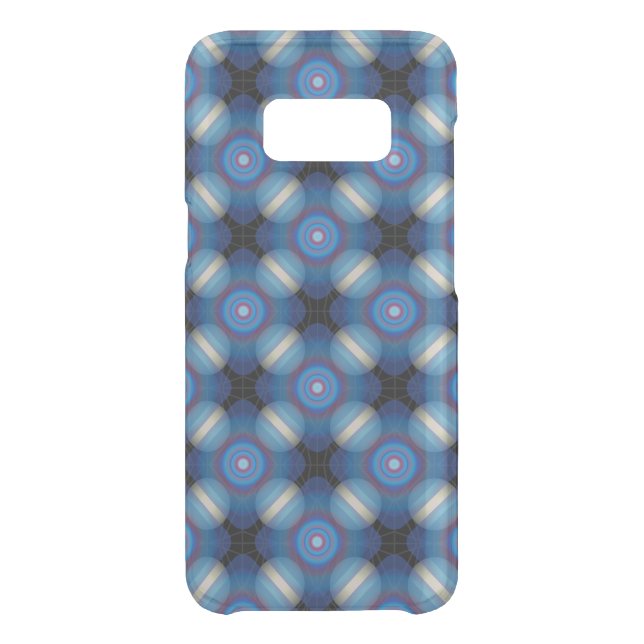 Blue Spacey Geometric Uncommon Samsung Galaxy Case (Back)