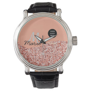 blue sparkle add logo text thank you discount watch