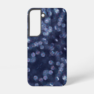 Blue Sparkle Bokeh Lights Samsung Galaxy S22 Case
