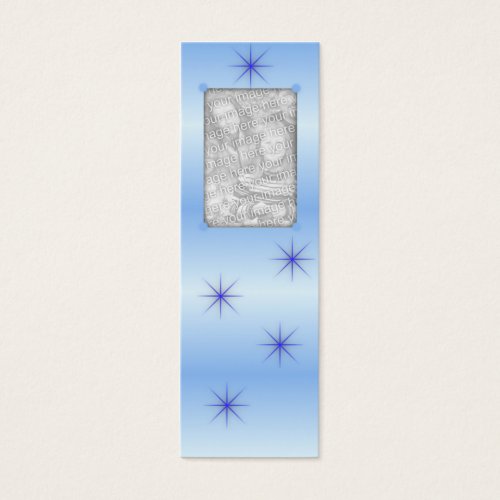 Blue Sparkle Bookmarks Business Card Templates