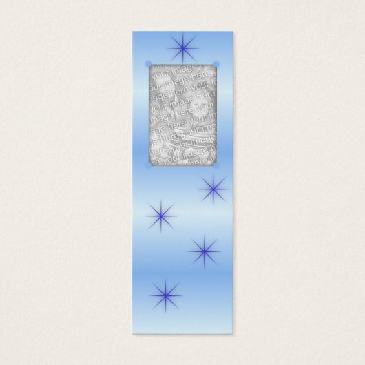 Blue Sparkle Bookmarks (Front)