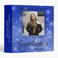 Blue Sparkle Graduation 2025 Graduate Photo Album