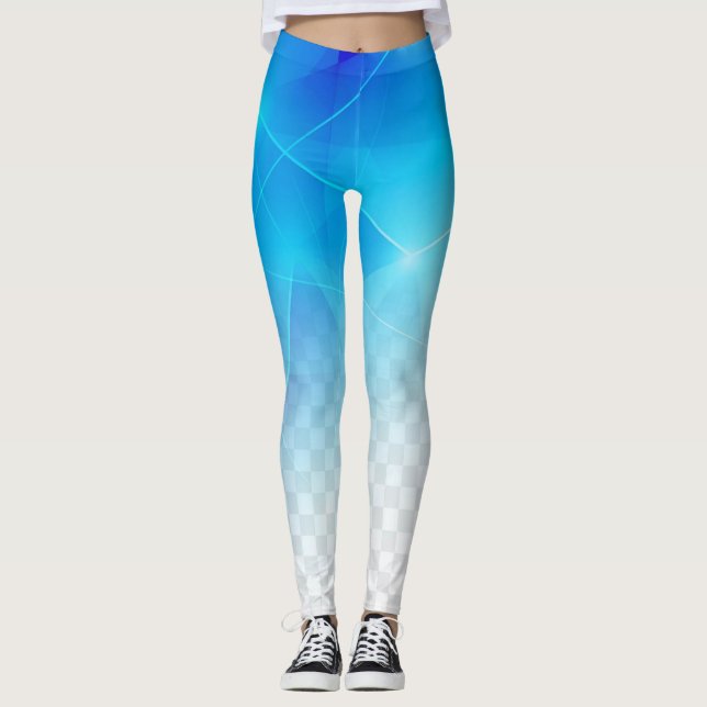 Blue Sparkle  Leggings (Front)