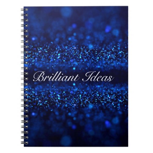 Blue Sparkle Notebook