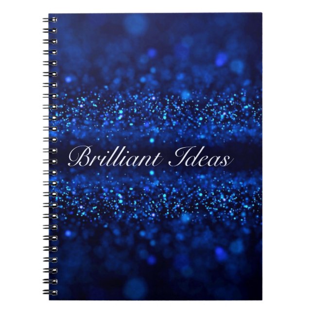 Blue Sparkle Notebook (Front)