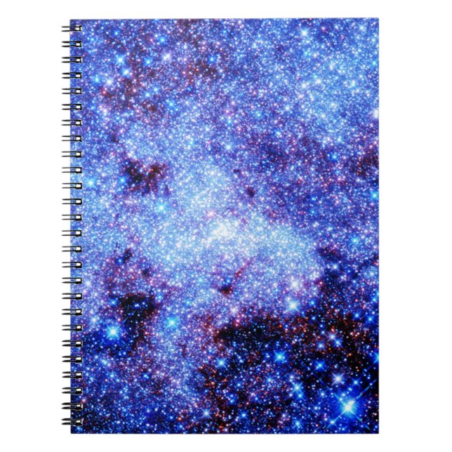 Blue Sparkle Stars Notebook (Front)