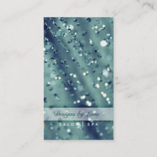 Blue Sparkles Sparkly Salon Spa Business Card