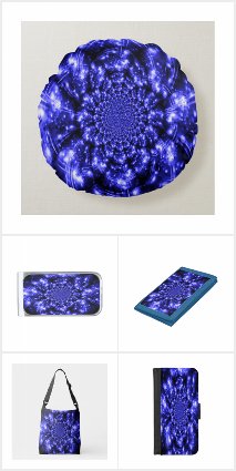 Blue Sparkling Lights