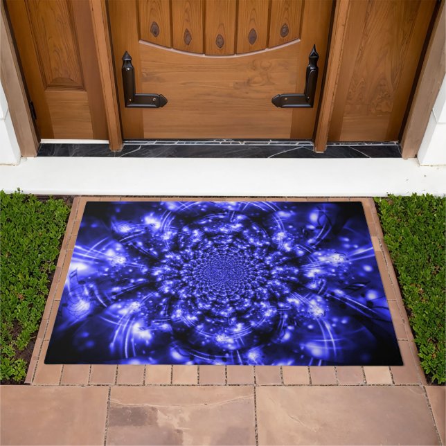 Blue Sparkling Lights Doormat (Outdoor)
