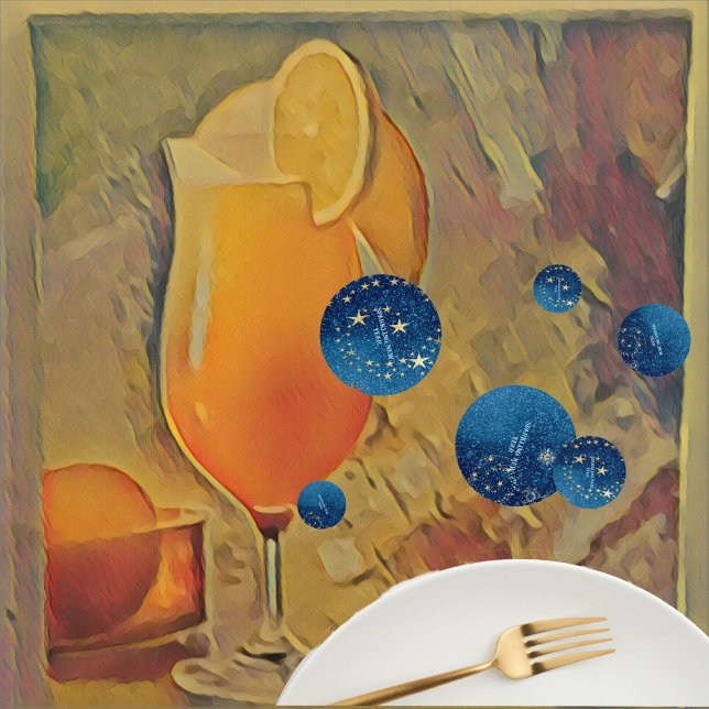 Blue Sparkling New Year Glitter Stars Floral Party Confetti (Blue Sparkling New Year Glitter Stars Floral Party Confetti)