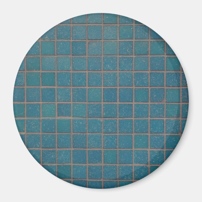 blue speckled tiles magnet (Front)