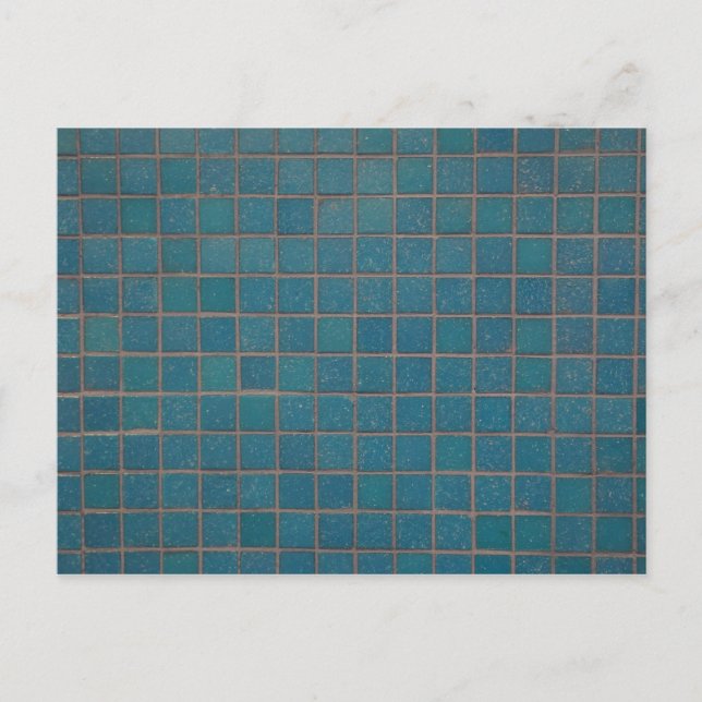 blue speckled tiles postcard (Front)