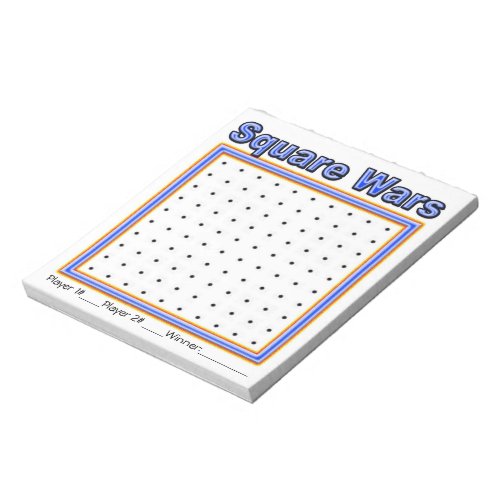 Blue Specks Dot Game Notepad