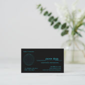 Blue Sphere Business Card (Standing Front)
