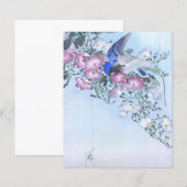 Blue Spider Bird Flower Print | Spider Lovers (Front/Back)
