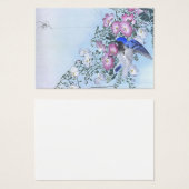 Blue Spider Bird Flower Print | Spider Lovers (Front & Back)