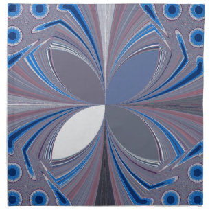 Blue spider cloth napkin