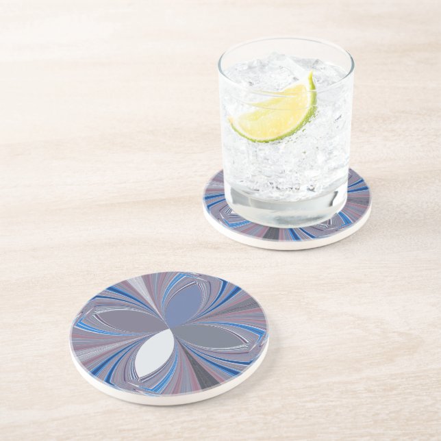 Blue spider drink coaster (Side)