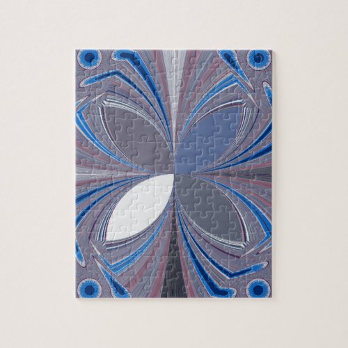 Blue spider jigsaw puzzle