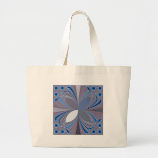 Blue spider large tote bag