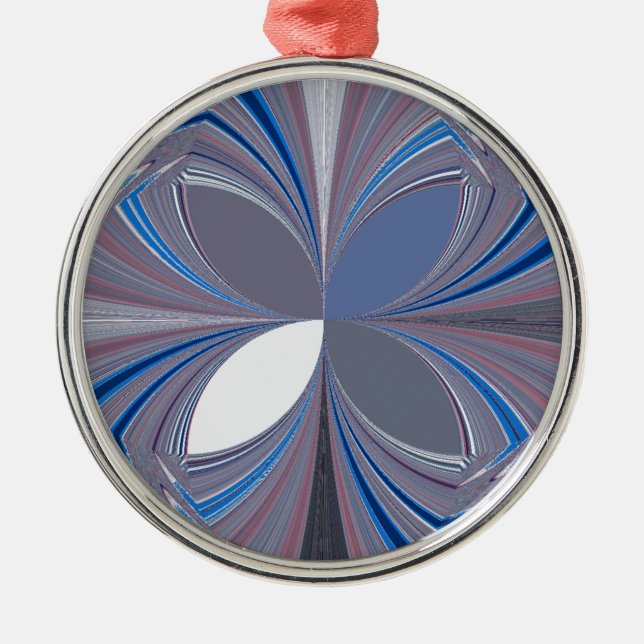 Blue spider metal ornament (Front)