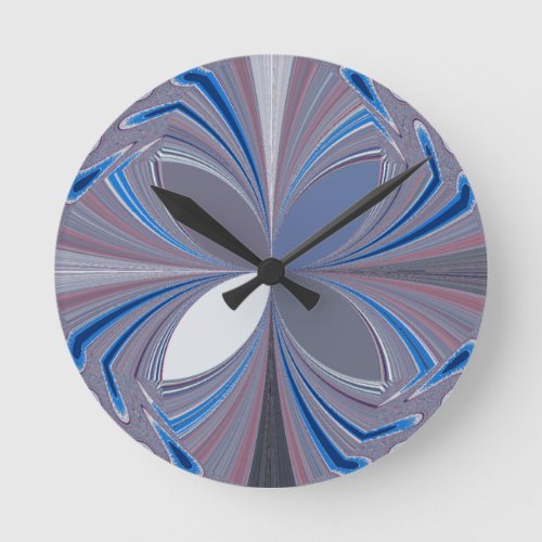 Blue spider round clock