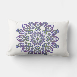 Blue Spikes Lumbar Pillow