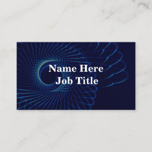 Blue Spiral Background Customizable Business Card