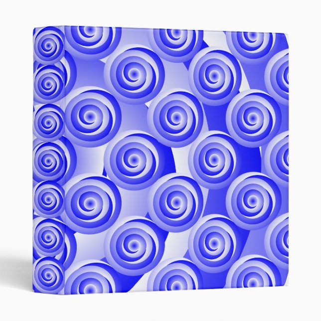 Blue Spiral Illusion by Kenneth Yoncich Binder (Front/Spine)