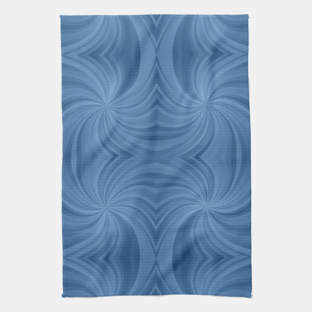 blue spiral kitchen towel  (Vertical)