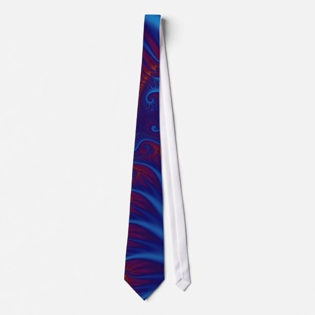 Blue Spiral Neck Tie (Front)