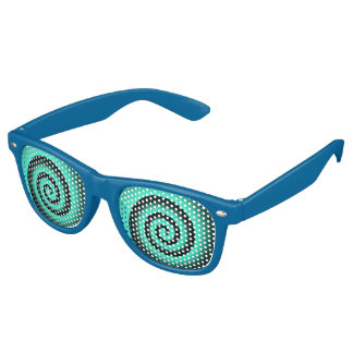 blue spiral party shades