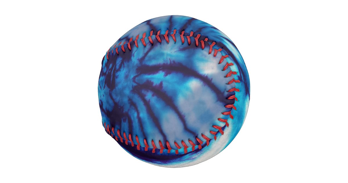 Blue Spiral TieDye Baseball