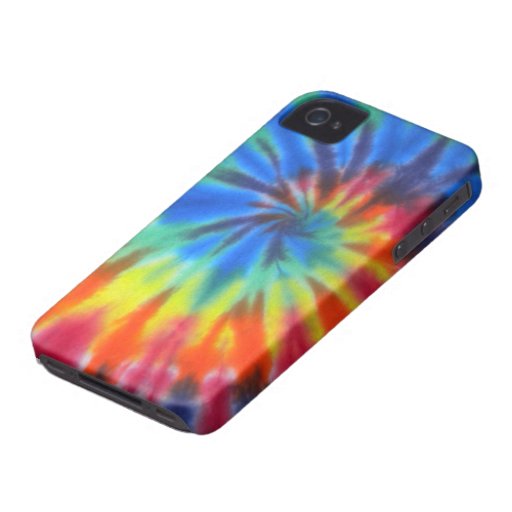 Blue Spiral Tie-Dye Case-Mate iPhone 4 iPhone 4 Cover | Zazzle