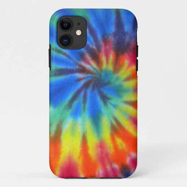 Blue Spiral Tie-Dye Case-Mate iPhone 5 Case-Mate iPhone Case (Back)