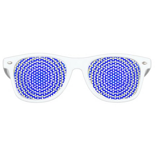 Blue Spirals Retro Sunglasses