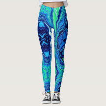 Blue Splash Leggings