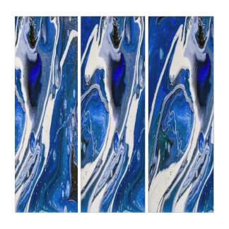Blue Splash Triptych
