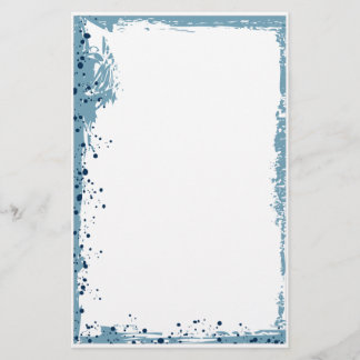 blue splat stationery