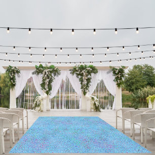 Blue Splatter Abstract Outdoor Rug