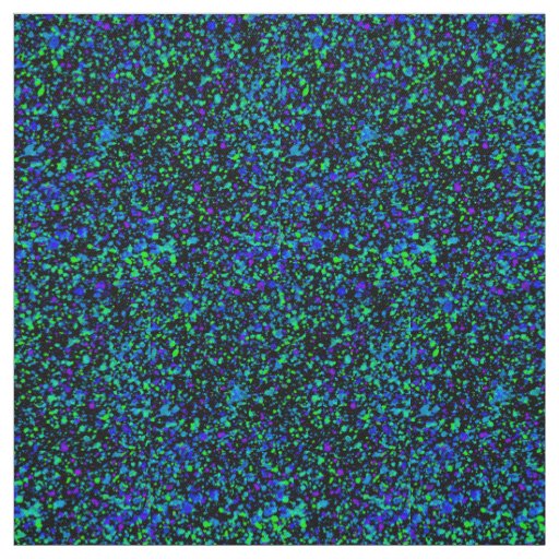 Blue Splatter - Cotton Twill Fabric