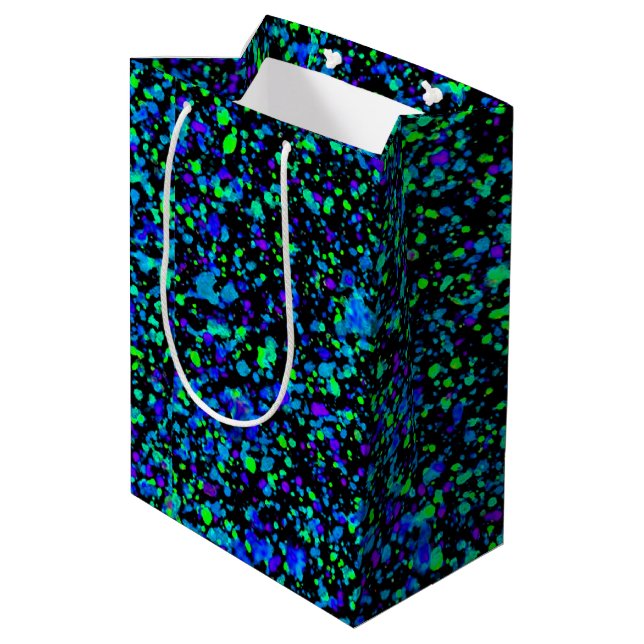 Blue Splatter - Gift Bag (Back Angled)