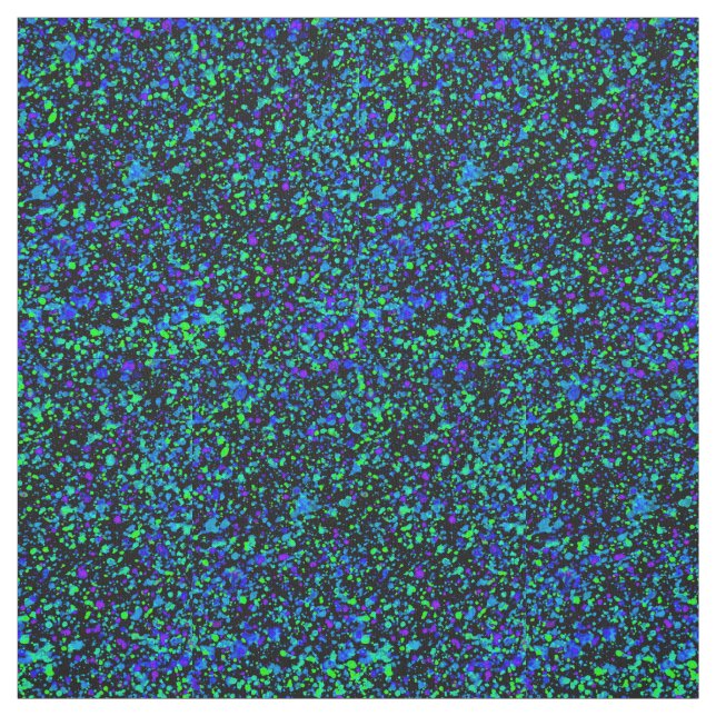 Blue Splatter - Pima Cotton Fabric (Swatch)