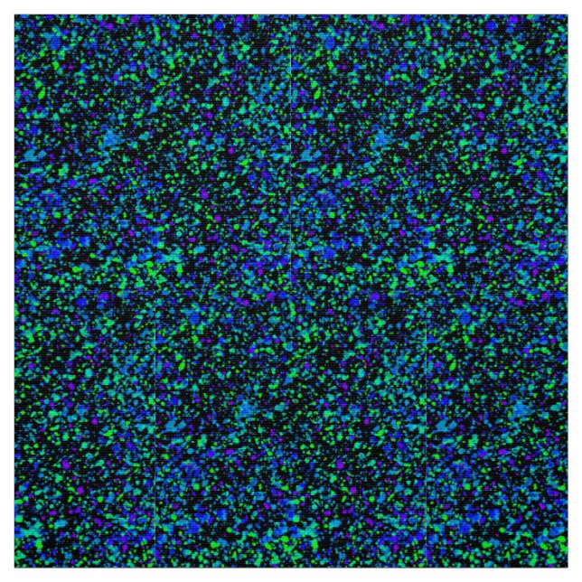Blue Splatter - Polyester Weave Fabric (Swatch)