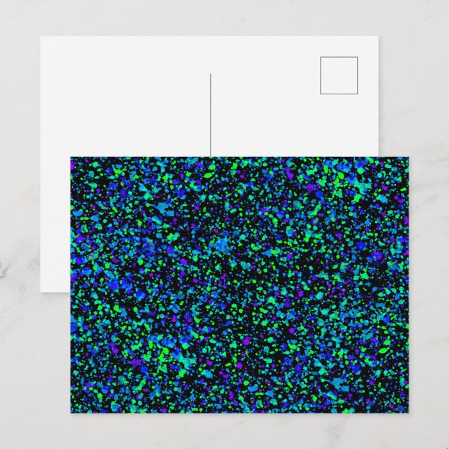 Blue Splatter - Postcard (Front/Back)