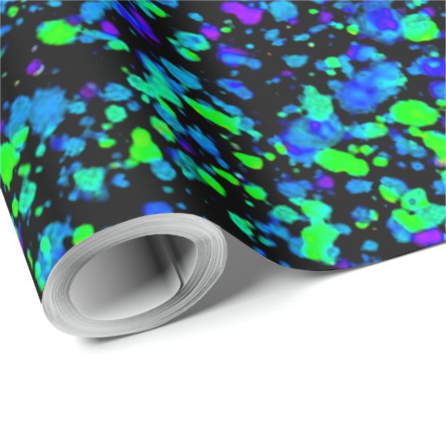 Blue Splatter - Wrapping Paper (Roll Corner)