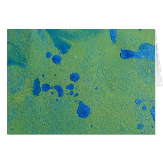 Blue Splatters Cards (Front Horizontal)