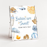 Blue Splish Splash Baby Shower Babies are Sweet Poster<br><div class="desc">Make your event special with this Baby Bash Baby Shower with our cute and lovely printable Babies are Sweet Sign featuring adorable Boy Beach Baby Shower theme. Download,  personalize,  and create lasting memories with this perfect touch for your joyous celebration!

BS747</div>